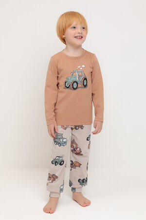 CROCKID Пижама 547466 К 1606 пралине, тракторы