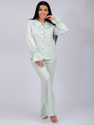 Malina Пижама 548162 3148з белый/зелёный
