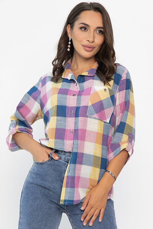 LT Collection Рубашка 548367 Б14037-18М мультиколор