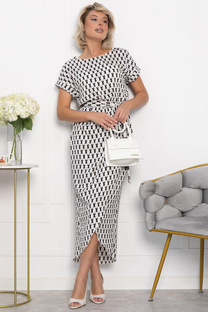 LT Collection Платье 548370 П14046-12М черно-белый