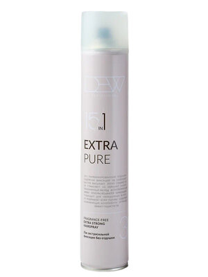 DEW Professional Лак для волос экстрасильной фиксации без отдушки / Extra Pure, 500 мл 548637 27961 