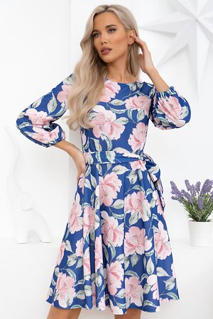 LT Collection Платье 549212 П13790-45М синий/розовый