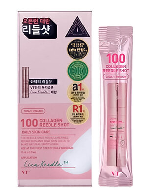 VT Cosmetics Бустер-сыворотка для лица с микроиглами и коллагеном / Collagen Reedle Shot 100 Stick, 10 x 2 мл 549988 27963 