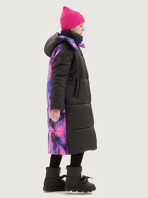NIKASTYLE Пальто 550447 6з9425 черный/фуксия