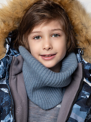 NIKASTYLE Снуд 550655 17з15625 джинсовый