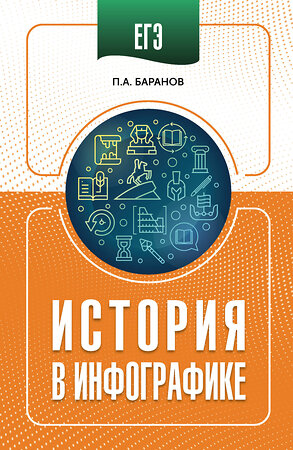 АСТ Баранов П.А. "ЕГЭ. История в инфографике" 551302 978-5-17-177856-9 