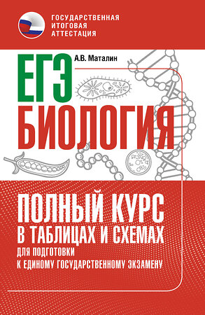 АСТ Маталин А.В. "ЕГЭ. Биология. Полный курс в таблицах и схемах для подготовки к ЕГЭ" 551314 978-5-17-178159-0 