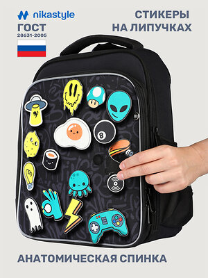 NIKASTYLE Рюкзак 551339 25ш25325 черный