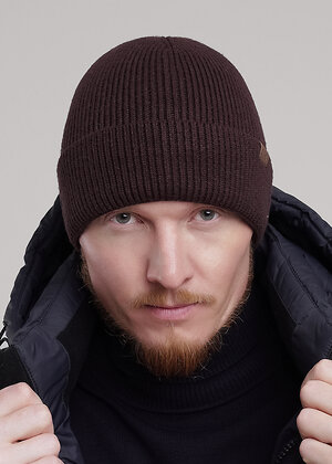 CLEVER Шапка 551474 454522вп т.коричневый