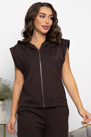 LT Collection Жилет 552244 Б14141-25М горький шоколад