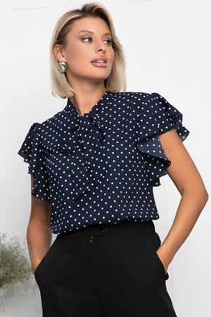 LT Collection Блуза 552538 Б13948-6М синий