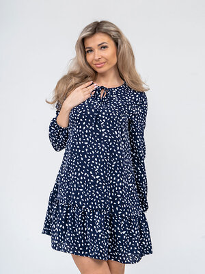 Текс-плюс Платье 553460 НФ-00138830 Синий,белый