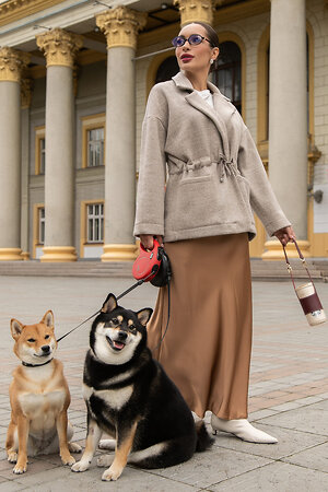 LT Collection Пальто 555465 Б14132-7М бежевый