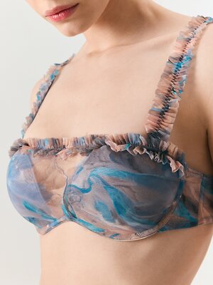 Infinity Lingerie Бюстгальтер 555751 31204111407 синий принт