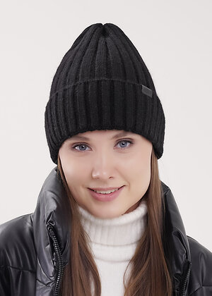 CLEVER Шапка 556022 454462фэш флис чёрный