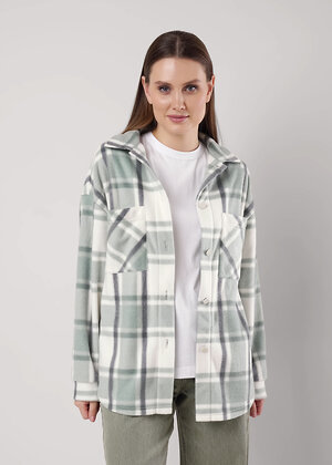 CLEVER Куртка 556187 LJ15-103/4 зелёный/молочный