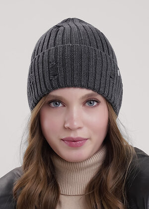 CLEVER Шапка 556391 444208ха меланж т.серый