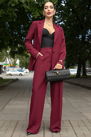 LT Collection Брюки 556548 Б14104-34М Бордовый