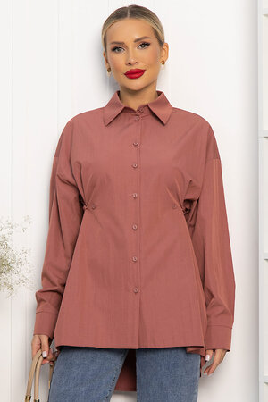 LT Collection Рубашка 556558 Б14188-5М Терракотовый