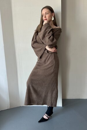 RISE Юбка 556689 WOOL082/01 Коричневый