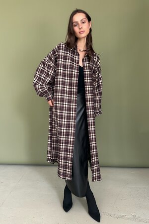 RISE Рубашка 556690 AUTUMN046/04 Бордовый, белый
