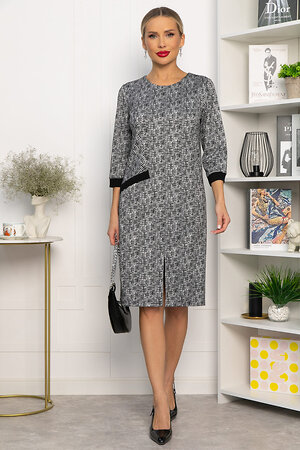 LT Collection Платье 557288 П13747-19М темно-серый/черный