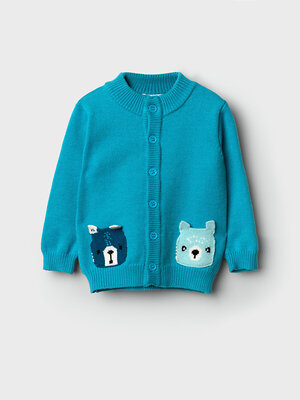 PLAYTODAY Кардиган 557478 32513042 бирюзовый