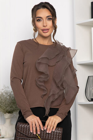LT Collection Блуза 557667 Б14223-5М коричневый