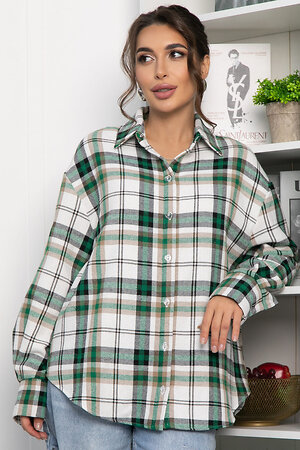 LT Collection Рубашка 557672 Б14263-30М зеленый