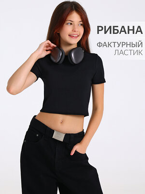Апрель Футболка 557734 1ДДФК4683200 черный