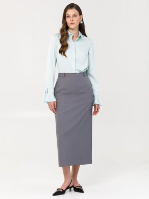 Stilla Юбка 557905 250424-5229 тёмный серый
