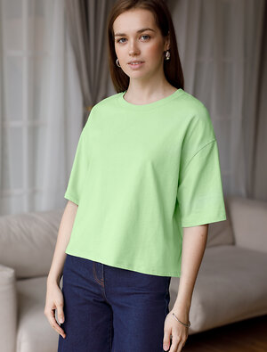 VILATTE Футболка 557922 D49.090 фисташковый