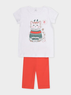 CROCKID Пижама 559527 КП 1647 белый, красный