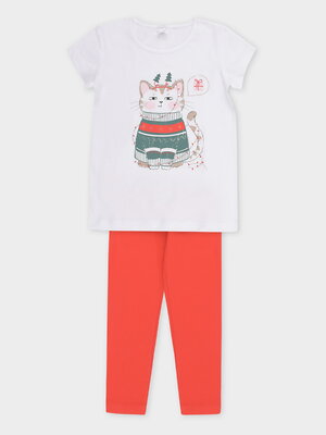CROCKID Пижама 559528 КП 1650 белый, красный