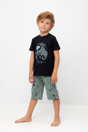 CROCKID Пижама 559530 К 1528/24 черный, быстрее ветра
