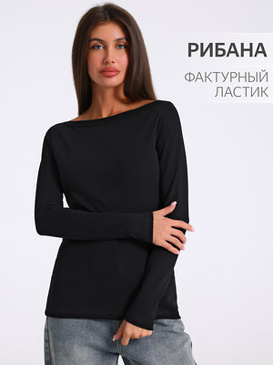 Апрель Лонгслив 560223 1ЖДЛД4886200 черный