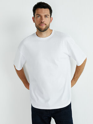 Omsa Футболка 561284 OmT_U 1302 Футболка мужская OVERSIZE, CO Bianco (Белый)