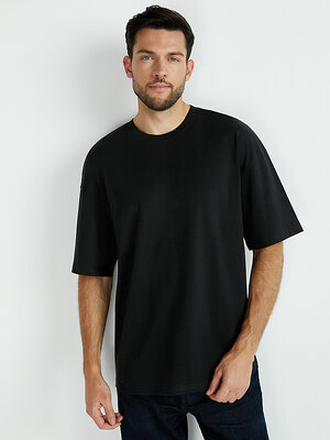 Omsa Футболка 561286 OmT_U 1302 Футболка мужская OVERSIZE, CO Nero (Черный)