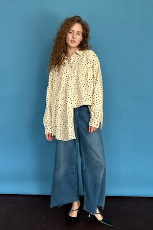 RISE Рубашка 561986 HUG077/10 Бежевый, черный