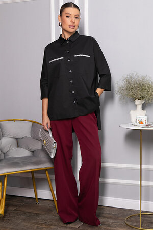 LT Collection Рубашка 562542 Б14440-10М черный