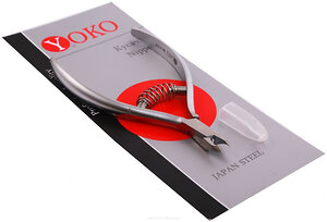 YOKO Кусачки маникюрные для кутикулы / Professional Quality SK 017/4, спиральная пружина, ручная заточка, 4 мм 562929 5050 