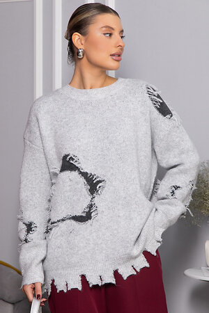 LT Collection Свитер 563383 Б14562-13М серый