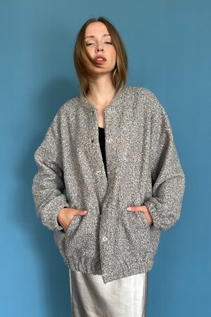 RISE Жакет 563454 LAMB078/03 Серый меланж