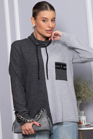 LT Collection Джемпер 563499 Б14378-50М серый