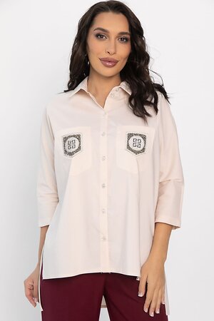 LT Collection Рубашка 563500 Б14357-10М бежевый