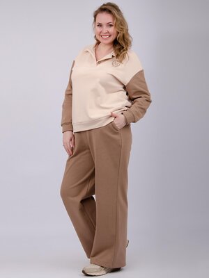 Malina Костюм 563714 9419к коричневый/пудровый