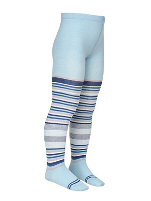 Omsa Колготки 563729 OMSA kids Collant  11P11-1 в полоску Blu Сhiaro (Голубой)