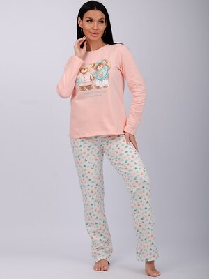Malina Пижама 564075 3173 персиковый/белый