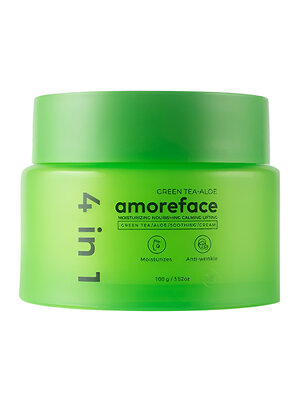 Amoreface Крем для лица 4 в 1 с зелёным чаем и алоэ / Green Tea-Aloe Soothing Cream, 100 г 564549 28075 