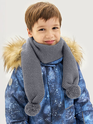 NIKASTYLE Шарф 564589 17з15725 серо/голубой